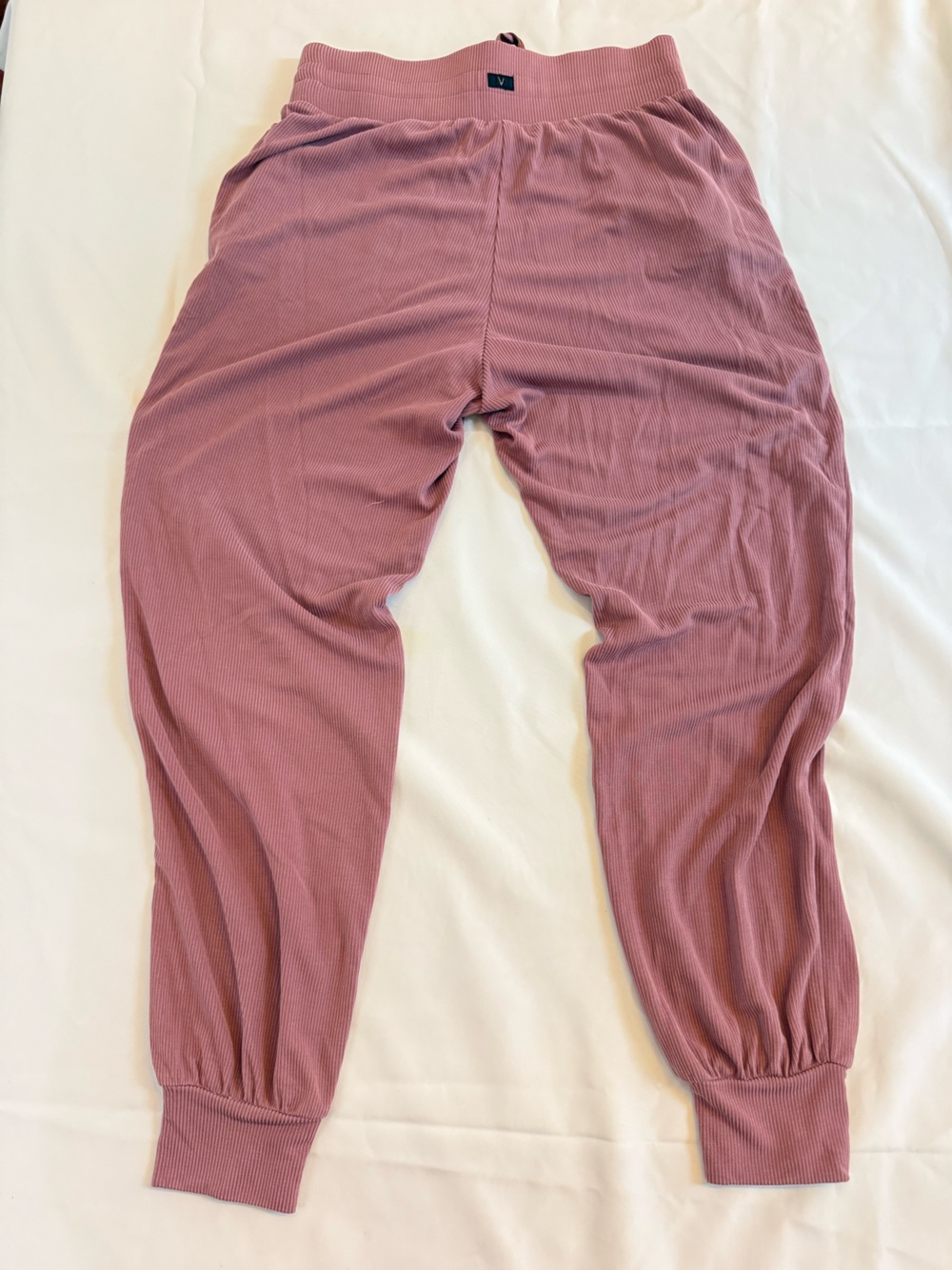 Victoria's Secret Ribbed Mauve Pink Jogger Pants - Picture 3 of 3